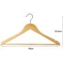 Wenje Wooden Coat Clothes Hangers with Non Slip Non-Slip Wooden Hangers Suit Hangers Clothes Hangers 5pcs 4422.52cm Wood