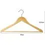 Wenje Wooden Coat Clothes Hangers with Non Slip Non-Slip Wooden Hangers Suit Hangers Clothes Hangers 5pcs 4422.52cm Wood