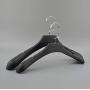Yuqianjin Black Matte Plastic Hanger - Suit Clothes Hangers/Shirt Hangers, Clothes Hanger Hook 20-Pack