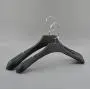 Yuqianjin Black Matte Plastic Hanger - Suit Clothes Hangers/Shirt Hangers, Clothes Hanger Hook 20-Pack