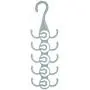 10 Hooks Clothes Hanger Storage Shelf Multi-Layer Tie Scarf Scarves Hanger Rack Neck Tie Belts Clothes Holder Organizer 5pcs Random Color