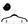 8pcs Velvet Clothes Hangers Non-Slip Clothes Hangers, with Clips for Dress Jackets Coats Clothes Pants