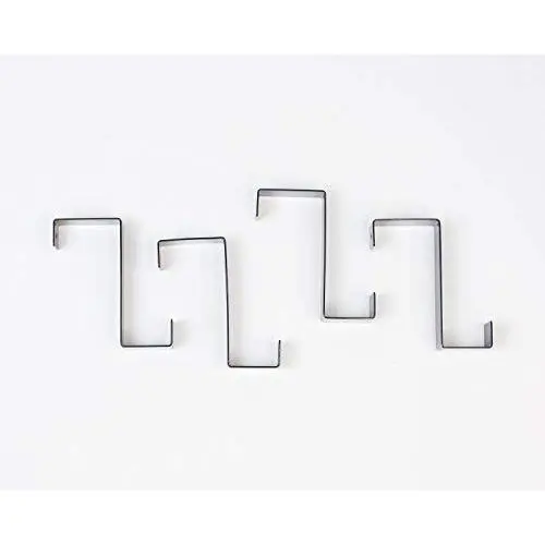 Design Ideas Black Hook Over Reversible Over the Door Hooks (Set of 4) Design Ideas Black Hook Over Reversible Over the Door Hooks (Set of 4)