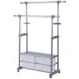 Cypressshop Adjustable Clothes Rack Garment Shelving Unit Hanging Rack Telescopic Rolling Cloth Hanger Storage Shelfs with 4 Drawers Home Furniture Cypressshop Adjustable Clothes Rack Garment Shelving Unit Hanging Rack Telescopic Rolling Cloth Hanger Storage Shelfs with 4 Drawers Home Furniture
