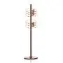 DNSJB Wooden Coat Rack Stand Floor Standing Tree Clothes Hat Hanger Stand with 7 Hooks 360° Rotation Height Adjustable, Height 68.9 in 3 Colors (Color : Walnut)