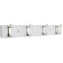 NIKKY HOME Coat Rack Hanger Wall Mounted Coat Rack Hanger Dual Hooks 4 Hooks, White