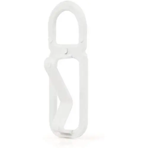 HANGERWORLD 120 White 1.8inch Plastic Space Saving Coat Clothes Garment Hanger Connector Hooks HANGERWORLD 120 White 1.8inch Plastic Space Saving Coat Clothes Garment Hanger Connector Hooks