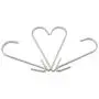 WHYHKJ 12pcs 4.2 Inch S Shaped Flat Hook Silver Tone Heavy Duty Stainless Steel Hanger Hooks for Hanging Pots and Pans, Plants, Utensils, Towels