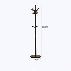 GGYDD Rubber Wood Coat Rack, Free Standing Hat Hanger Tree Holder Entryway Clothes Rack with Round Base for Jackets Hats Bags Umbrella-d 39x183cm(15x72inch)