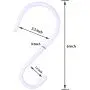HiGift 6 inch Large Vinyl Coated S Hooks Heavy Duty Closet S Hook for Hanging, Non Slip White Rubber Coated S Hooks for Hanging Jeans Plants Pot Pan Cups Towels Hats, 8 Pack