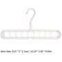 Decdeal Hanger Organizer Multi-Port Support, Rotate Anti-Skid Folding Hanger Magic Space Saving Clothes Hangers Organizer with 9 Holes for Drying and Storage
