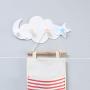Aland Cloud Moon Star Wall Mount Hook Clothes Brush Storage Hanger Door Back Holder