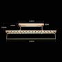 YHLZ Drying Rack, Wall Mounted Folding Clothes Hanger Drying Rack with Octagonal LED Panel Light, UV Disinfection Lamp, Safety Protection System