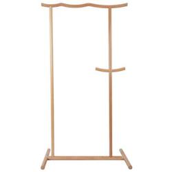 Y.H_Super Coat Racks Hangers Hall Trees Solid Wood Floor Coat Rack Chinese Style Vintage Hanger Bedroom Single Pole Clothes Rack Assembly Floor Hanger -Entryway Furniture