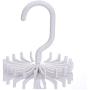 Motonupic 1pcs Tie Rack Adjustable Belt Scarf Hanger Holder Hook Ties Household Cloth - Round Soccer Ring Door Metal Over Wall Butterfly Loop Scarf Holder Single Flower Tier