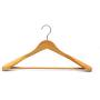 SunTrade Wide Shoulder Wooden Suit/Coat Hangers,Wood Coat Dress, Jacket, Heavy Clothes,Pant Hangers (Beige)