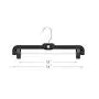 House Day 14 inch Pack of 50 Black Plastic Pants Hangers with Clips Skirt Hangers Clips Hangers for Pants House Day 14 inch Pack of 50 Black Plastic Pants Hangers with Clips Skirt Hangers Clips Hangers for Pants