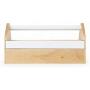 Umbra Toto Storage Boxes (Long), Perfect for Organizing Makeup, Brushes, Jewelry, Stationery, and More, Birch Wood Metal Finish, Natural/White