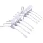 Multifunctional Hangers Folding Coat Hangers Multi-Layer Clothes Hanger Space Saving Portable Indoor Airer (Color : White)