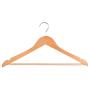 Home-it (20 Pack Natural Wood Hangers - Solid Wood Clothes Hangers - Coat Hanger Wooden Hangers