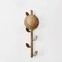 HLR-Coat Racks Free Standing Coat Rack Black Walnut Solid Wood Simple Wall Clothes Rack Home Porch Hanger Bedroom Wall Hanging Wall Wood (Color : B, Size : 9 Hook)