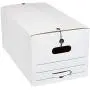 AmazonBasics Medium Duty Storage Filing Boxes with String & Button Closure - Pack of 12, Letter Size