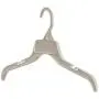 Mainetti 470 White All Plastic Hangers with Notches for Straps, Great for Shirts/Tops/Dresses, 17 Inch (Pack of 10)
