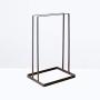 Cabilock Clothes Hanger Wrought Iron Clothes Hanger Holder Storage Rack Hangers Organzier Shelf Stand (Black)