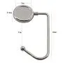TOPBATHY Metal Foldable Handbag Hanger Purse Hook Rack Holder Bag Table Hook for Women Girl Christmas Gift 2pcs