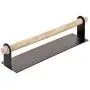 Accreate Practical Kitchen Towel Rack, Single Rod Nail-Free Sticky Commodity Shelf Duster Cloth Hanger (Black)