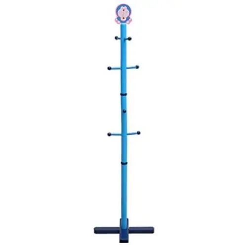 Dika UK Coat Racks Free Standing Wooden Coat Rack Child Solid Wood Bedroom Landing Cartoon Hangers Kindergarten Clothes Hanger Blue