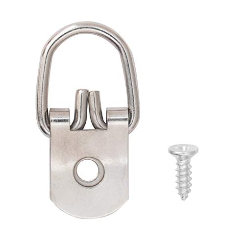 50lb D Ring Picture Hangers | 40 Pieces for Heavy Duty Picture Frames
