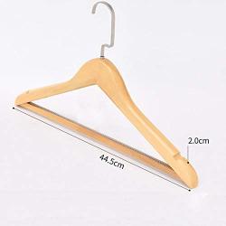 SAASNY Standard Hangers,10 Pieces Deluxe Coat Suit Garment Clothes Broad Ends And Non Slip Trouser Bar For Jacket,Shirt Coat Standard Hangers,44.5cm Wide Ideal For Home And Shops-Space Saving Solution