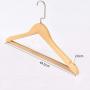 SAASNY Standard Hangers,10 Pieces Deluxe Coat Suit Garment Clothes Broad Ends And Non Slip Trouser Bar For Jacket,Shirt Coat Standard Hangers,44.5cm Wide Ideal For Home And Shops-Space Saving Solution