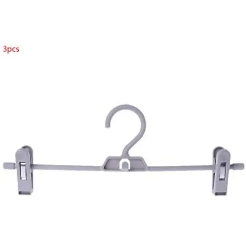 3pcs Clothes Trousers Pants Skirt Dress Hangers Clip Hook Rack Non-Slip Adjustable 3pcs Clothes Trousers Pants Skirt Dress Hangers Clip Hook Rack Non-Slip Adjustable