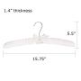 Tosnail Satin Padded Hangers Foam Padded Hangers Dress Hangers - Ivory 12 Pack