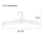Tosnail Satin Padded Hangers Foam Padded Hangers Dress Hangers - Ivory 12 Pack Tosnail Satin Padded Hangers Foam Padded Hangers Dress Hangers - Ivory 12 Pack
