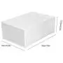 AUNMAS 2 Pcs Clear Plastic Shoe Storage Tidy Organizer Boxes Colorful Liter Stacking Drawer Transparent Storage Shoes Box(3#)