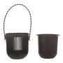 ? Double Layer Planter Flower Pot Green Plant Hanging Basket Handcrafted Hanger Holder Garden Room Decoration