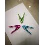 TenCloud Plastic Clothes Pins No Metal No Rust Clothes-Peg Clothespins Hangers Set of 18 Blue+Lime+Pink