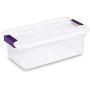 12 Pack) Sterilite 17511712 6-Quart ClearView Latch Boxes Storage Tote Container