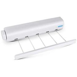 4-Line/ 5-Line Retractable Clothesline Wall Mounted Laundry Hanger Retractable Clothes Hanger Laundry Washing Line Dryer Magic Clothes Line Drying Rack Towel Rack Clothes Hanging Dryer Bathroom