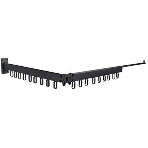 Yagaga Wall Mounted Clothes Dry Racks, Multi-Function Expandable Drying Rack Hanger 360 Degree Rotating for Bathroom Balcony and Bedroom (Black) Yagaga Wall Mounted Clothes Dry Racks, Multi-Function Expandable Drying Rack Hanger 360 Degree Rotating for Bathroom Balcony and Bedroom (Black)