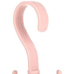 Leyeet 360-degree Rotation Hanging Hook Storage Hanger Home Use for Clothes Bag Hat Scarf (Color : Pink)