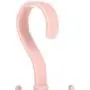Leyeet 360-degree Rotation Hanging Hook Storage Hanger Home Use for Clothes Bag Hat Scarf (Color : Pink)