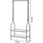 SAVICOS Clothing Garment Rack Heavy Duty Commercial Grade Clothes Stand Rack 2-Tier Entryway Metal Coat Rack and Shoe Bench Storage Stand with Single Rod Home Office Bedroom Metal Black SAVICOS Clothing Garment Rack Heavy Duty Commercial Grade Clothes Stand Rack 2-Tier Entryway Metal Coat Rack and Shoe Bench Storage Stand with Single Rod Home Office Bedroom Metal Black