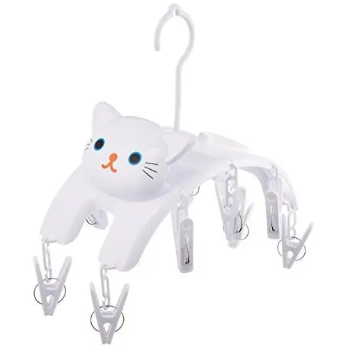 Meiho Cat "Clothespins Hanger" White Me08 (japan import) Meiho Cat "Clothespins Hanger" White Me08 (japan import)