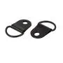 uxcell 100pcs 25x14mm Picture Photo Frame Hanging Single Hole D-Ring Hanger Black