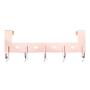 Gulevy Rose Gold Over The Door Hook Organizer Rack - 5 Hook Over Door Hanger Hook - Heavy Duty Towel Hook Set/Robe Hook Set/Clothes Hanger Rack - Rose Gold