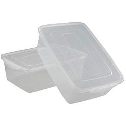 Pekky 15 Quart Plastic Storage Box, Clear Bin Organizer(2 Packs)